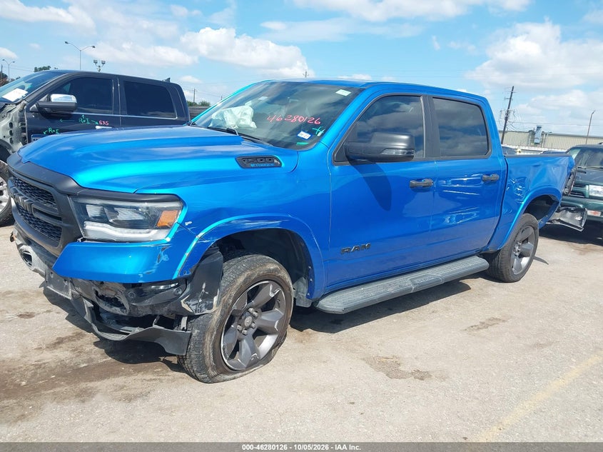 Vin: 1c6rrffg1pn524167, lot: 46780272, ram 1500 lone star  4x4 5'7 box 20232