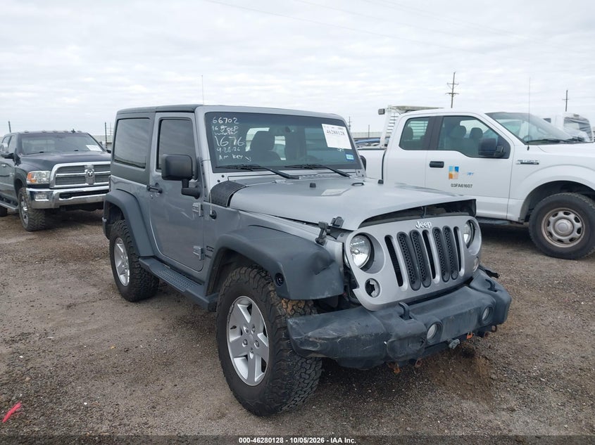 Vin: 1c4ajwag2gl141676, lot: 46780274, jeep wrangler sport 20161