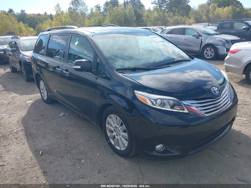 Vin: 5tddk3dcxfs122579, lot: 46780314, toyota sienna limited 7 passenger 2015 img_1