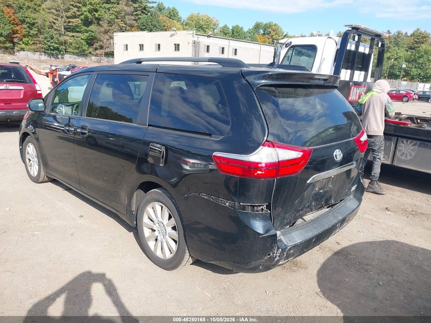 Vin: 5tddk3dcxfs122579, lot: 46780314, toyota sienna limited 7 passenger 20153