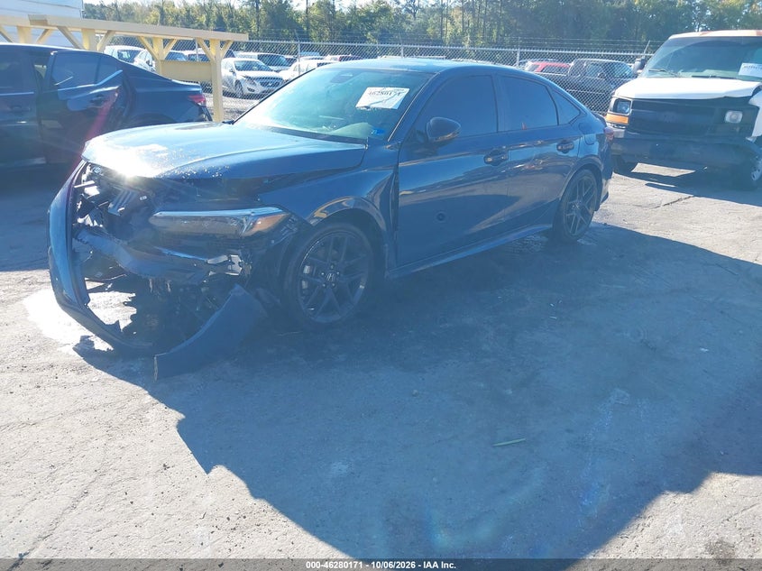 Vin: 2hgfe4f89sh324287, lot: 46780317, honda civic hybrid sport/sport touring 20252