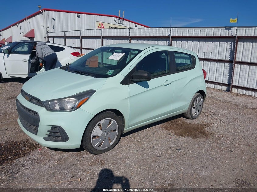 Vin: kl8cb6sa2hc740152, lot: 46780322, chevrolet spark ls cvt 20172