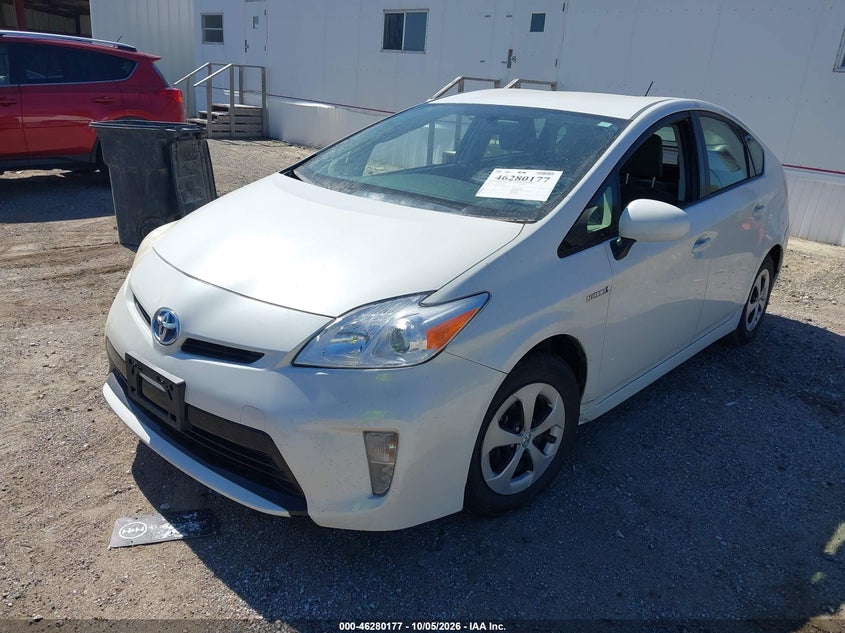 Vin: jtdkn3du3d5604952, lot: 46780323, toyota prius two 20132