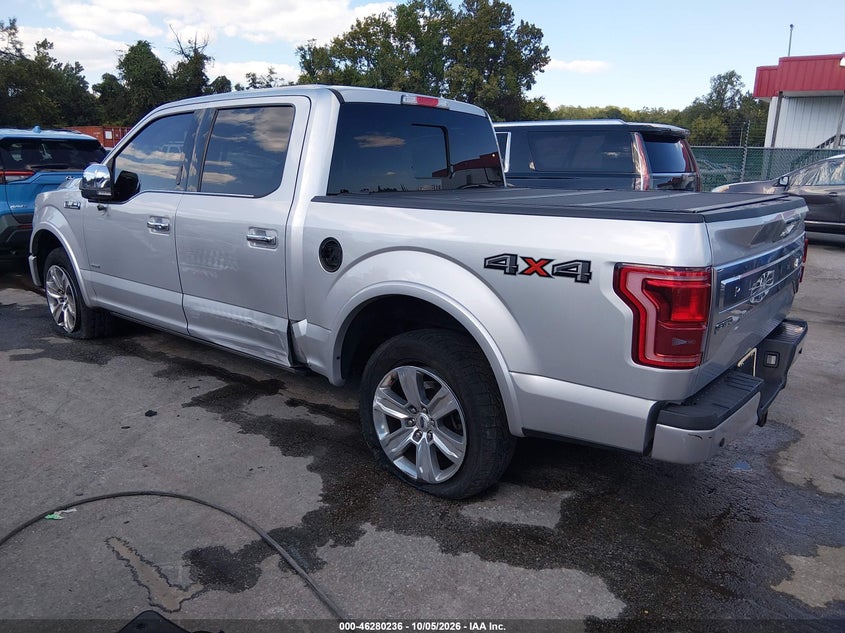 Vin: 1ftew1eg2gfd16040, lot: 46780382, ford f-150 platinum 20163
