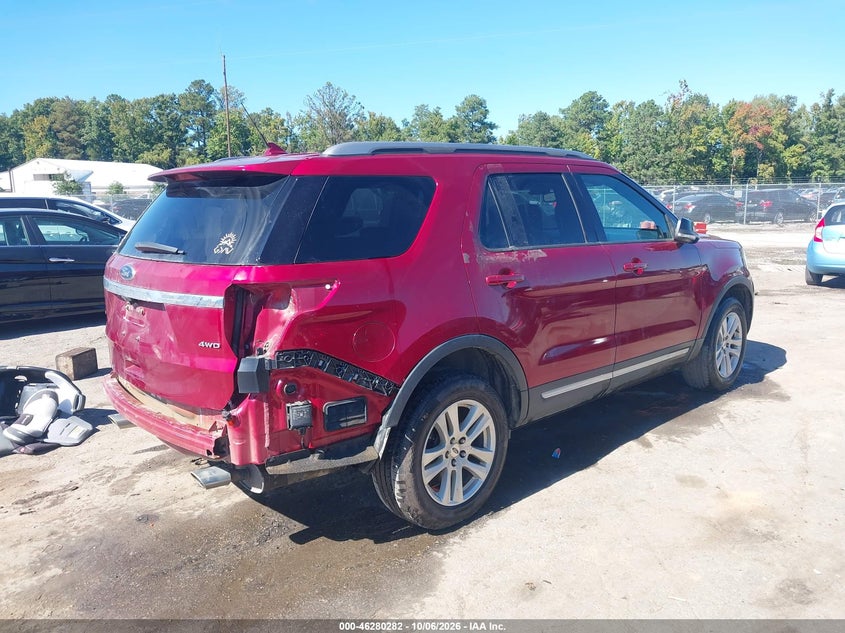 Vin: 1fm5k8d83jgb81405, lot: 46780428, ford explorer xlt 20184