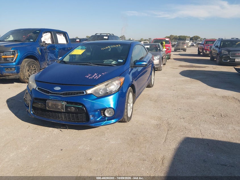 Vin: knafx6a89e5206227, lot: 46780429, kia forte koup ex 20142