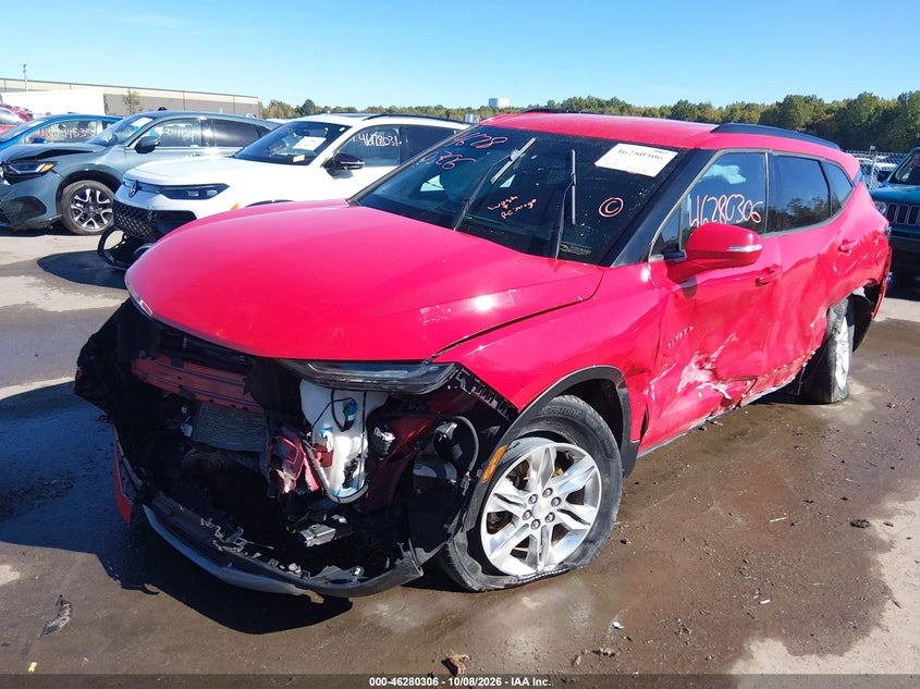 Vin: 3gnkbbra1ks650761, lot: 46780452, chevrolet blazer 20192