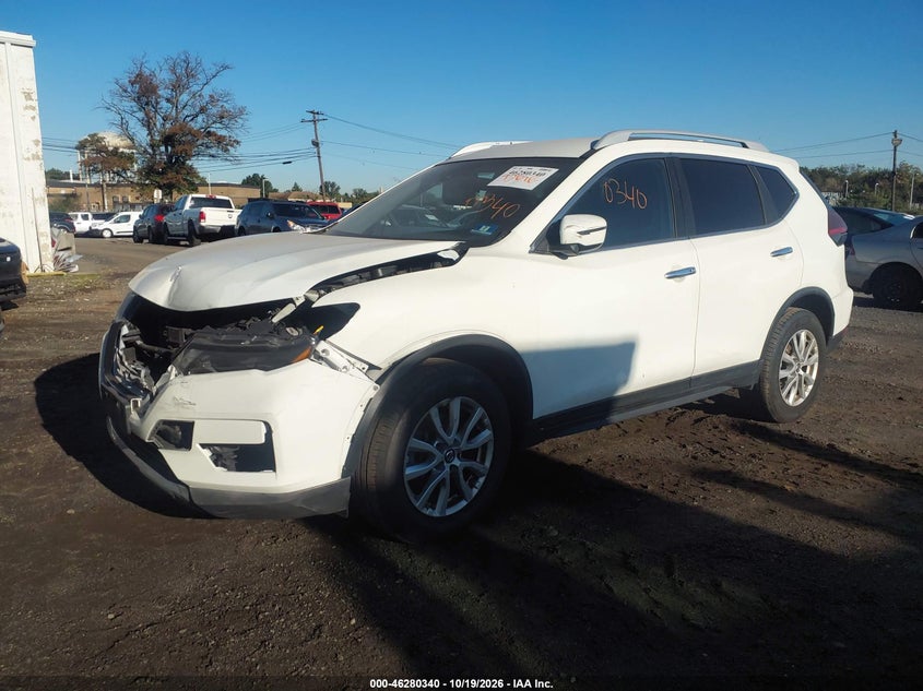 2020 Nissan Rogue Sv Intelligent Awd, Front End, IAAI, VIN 5N1AT2MV4LC794190 — photo 2