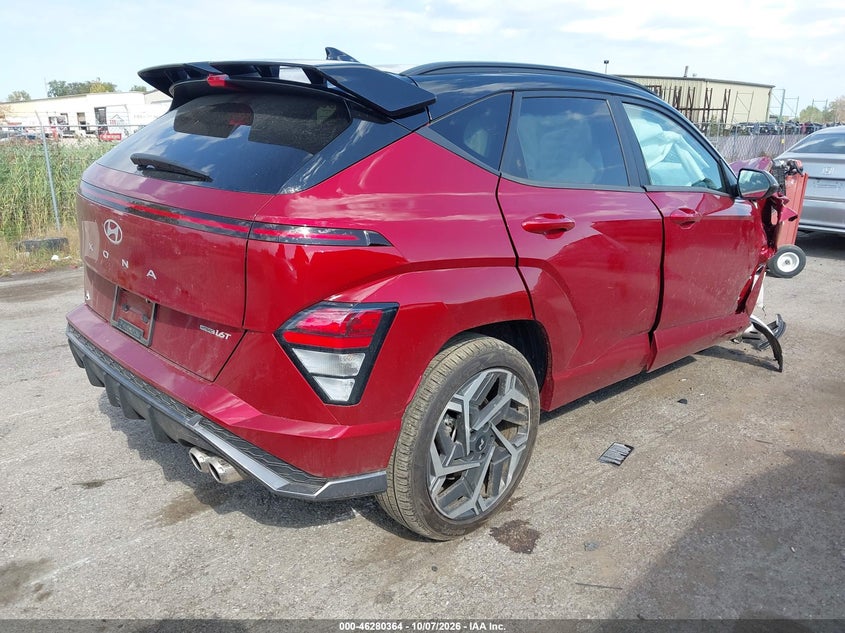 Vin: km8haca35su210563, lot: 46780510, hyundai kona n line 20254