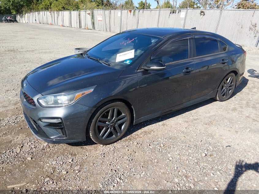 Vin: 3kpf34ad9le247684, lot: 46780521, kia forte gt-line 20202