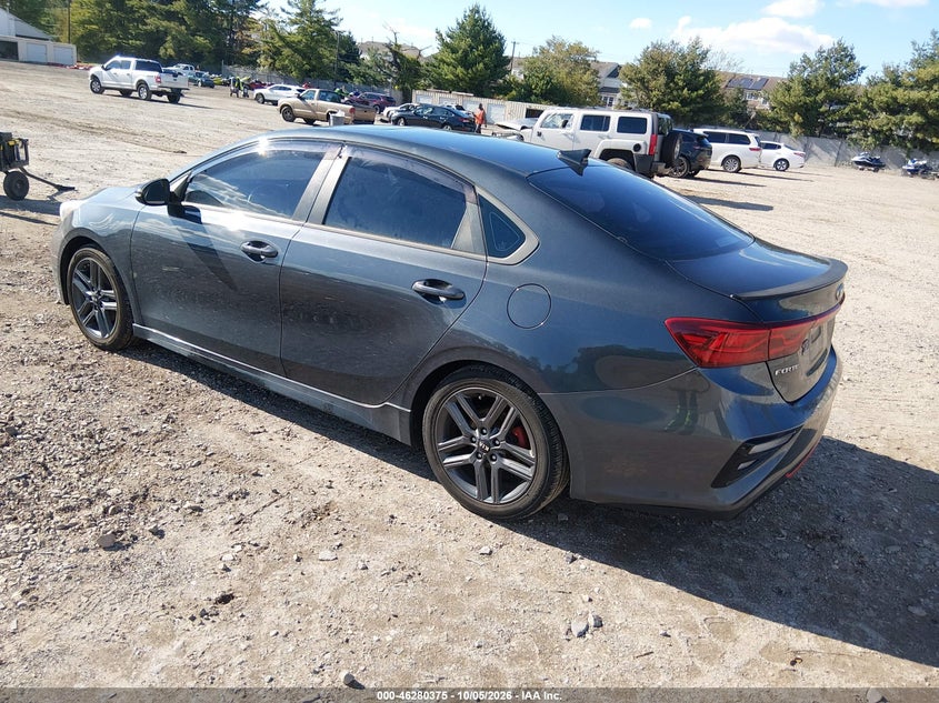 Vin: 3kpf34ad9le247684, lot: 46780521, kia forte gt-line 20203