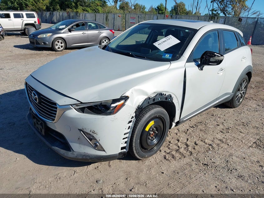 Vin: jm1dkfd70g0130490, lot: 46780543, mazda cx-3 grand touring 20162