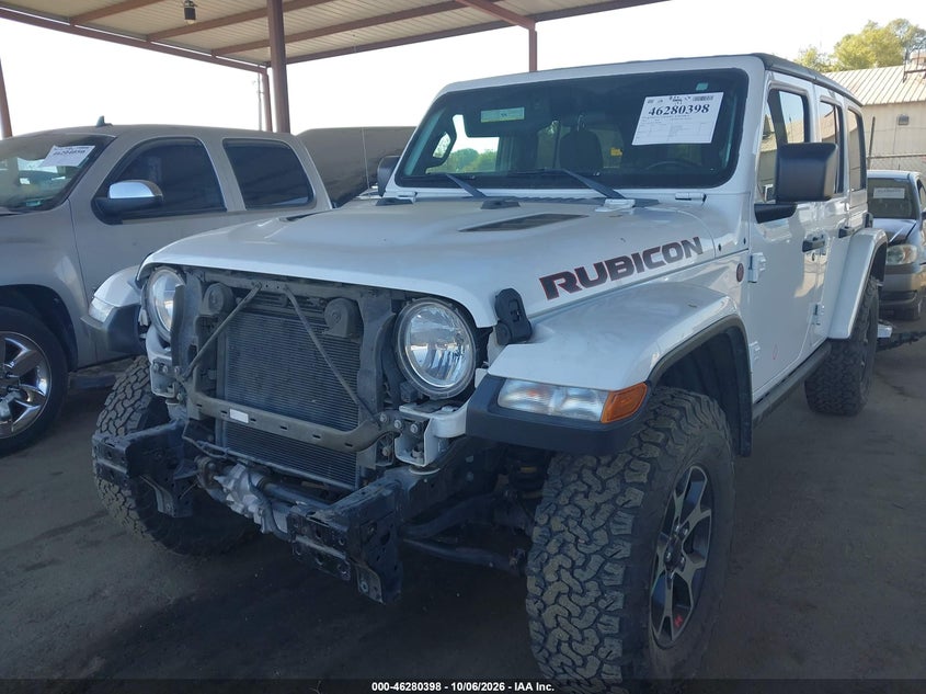 Vin: 1c4hjxfg1jw205838, lot: 46780544, jeep wrangler unlimited rubicon 4x4 20182