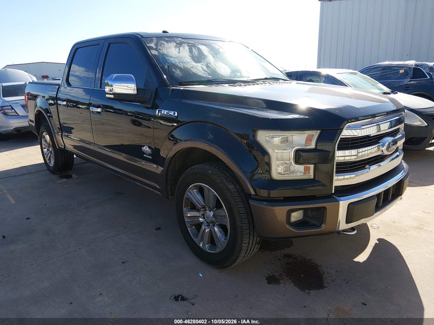 Vin: 1ftew1eg8gfa77495, lot: 46780548, ford f-150 king ranch 20161
