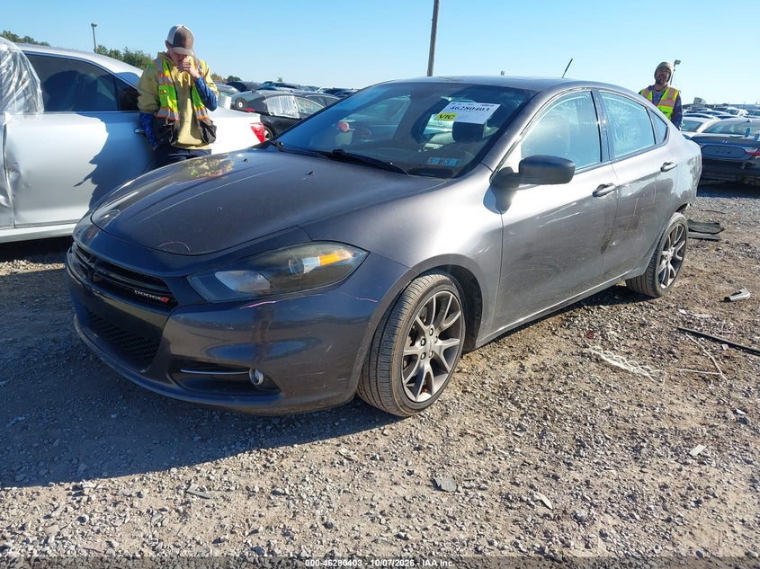 2015 Dodge Dart Sxt, Удар сзади, IAAI, VIN 1C3CDFBB3FD142464 — фото 2