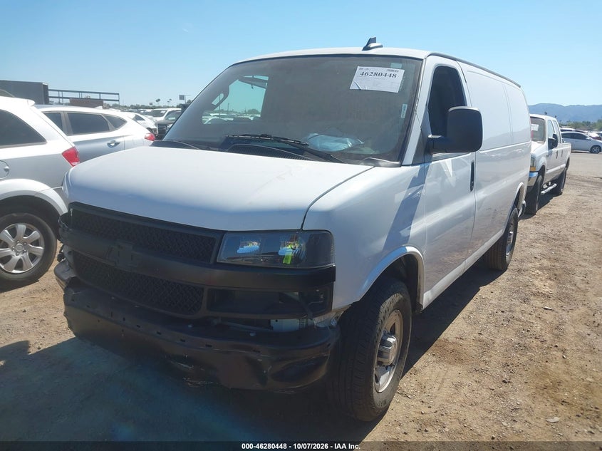 Vin: 1gcwgafp5s1107607, lot: 46780593, chevrolet express cargo rwd 2500 regular wheelbase wt 20252