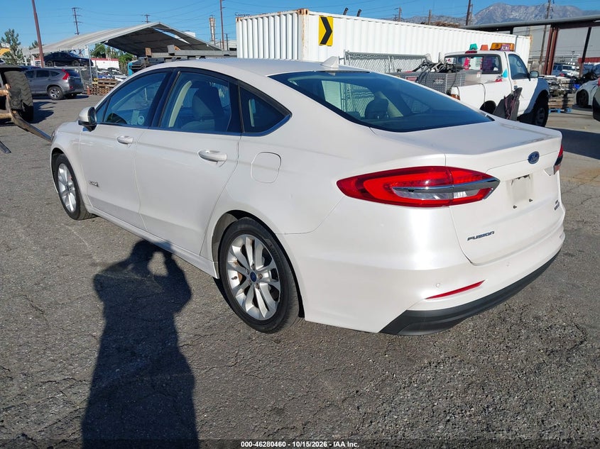 Vin: 3fa6p0lu8kr148474, lot: 46780606, ford fusion hybrid se 20193