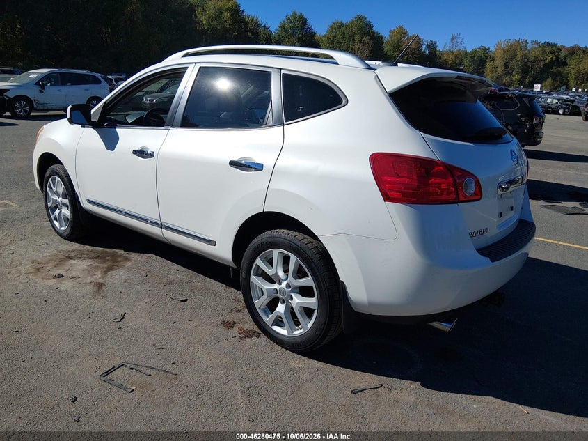 Vin: jn8as5mvxcw356334, lot: 46780621, nissan rogue sv w/sl pkg 20123