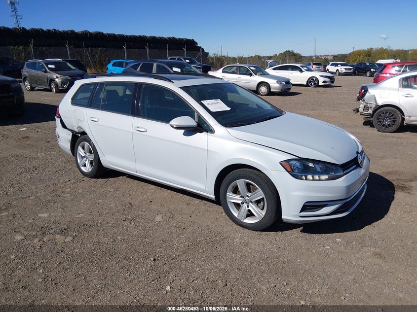 Vin: 3vwd17au5jm768464, lot: 46780639, volkswagen golf sportwagen tsi s/tsi se 20181