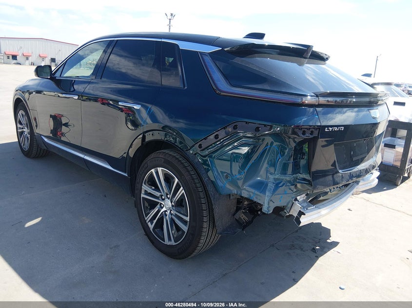 Vin: 1gykprrl7sz315506, lot: 46780640, cadillac lyriq luxury 2 rwd 20253