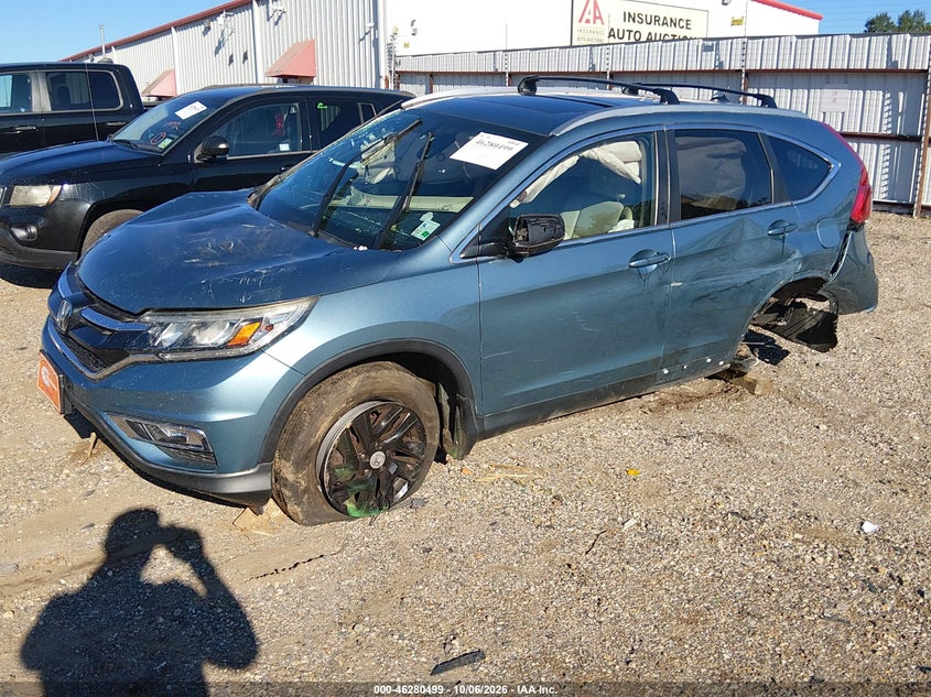 Vin: 2hkrm4h74fh620110, lot: 46780645, honda cr-v ex-l 20152