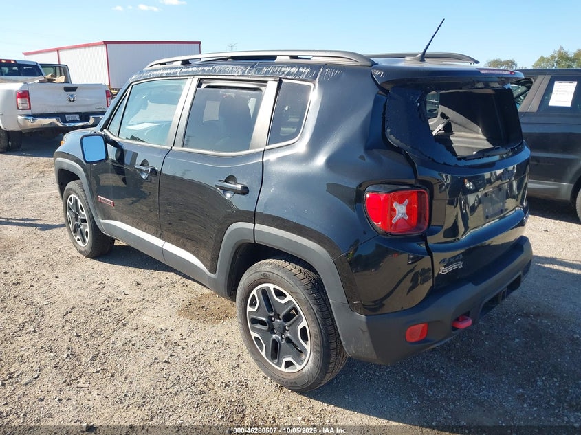 Vin: zaccjbct6gpd01162, lot: 46780653, jeep renegade trailhawk 20163