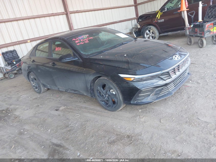 Vin: kmhlm4dg3tu127205, lot: 46780717, hyundai elantra sel sport 20261