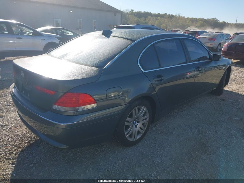 BMW 745LI 2003 VIN WBAGN63423DR19168