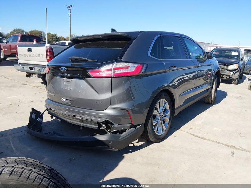 Vin: 2fmpk4k95rba47849, lot: 46780874, ford edge titanium 20244