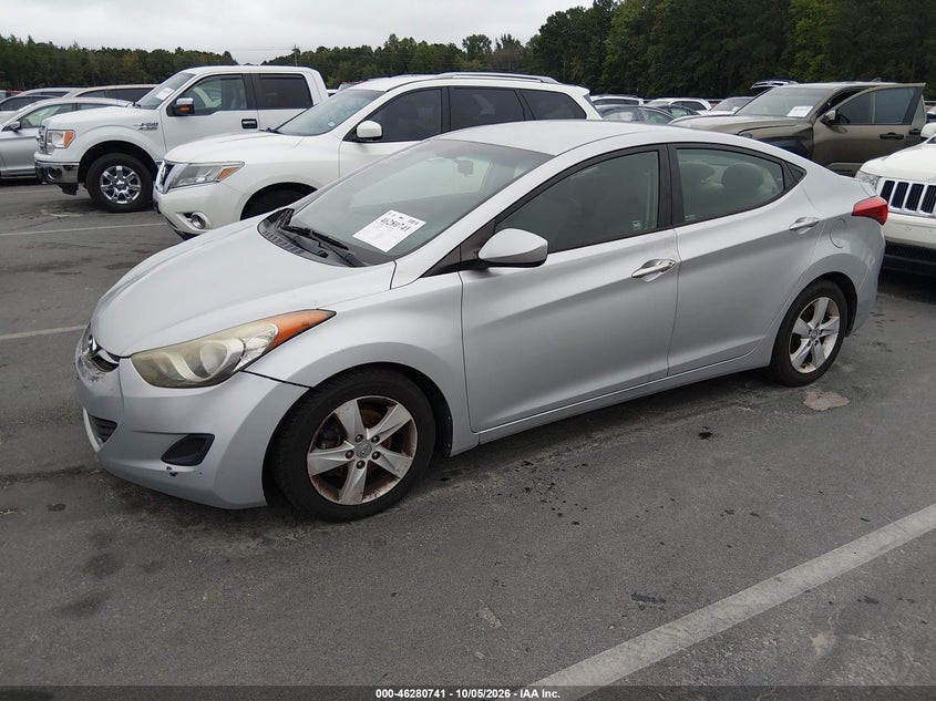 2013 Hyundai Elantra Gls, Theft Recovery, IAAI, VIN 5NPDH4AE0DH388478 — photo 2
