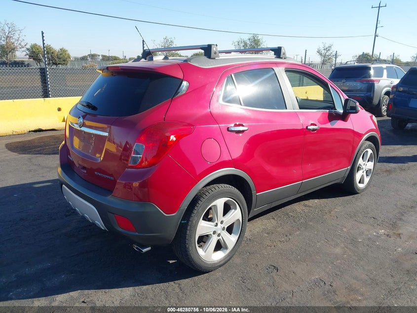 Vin: kl4cjasb6gb555283, lot: 46780902, buick encore 20164