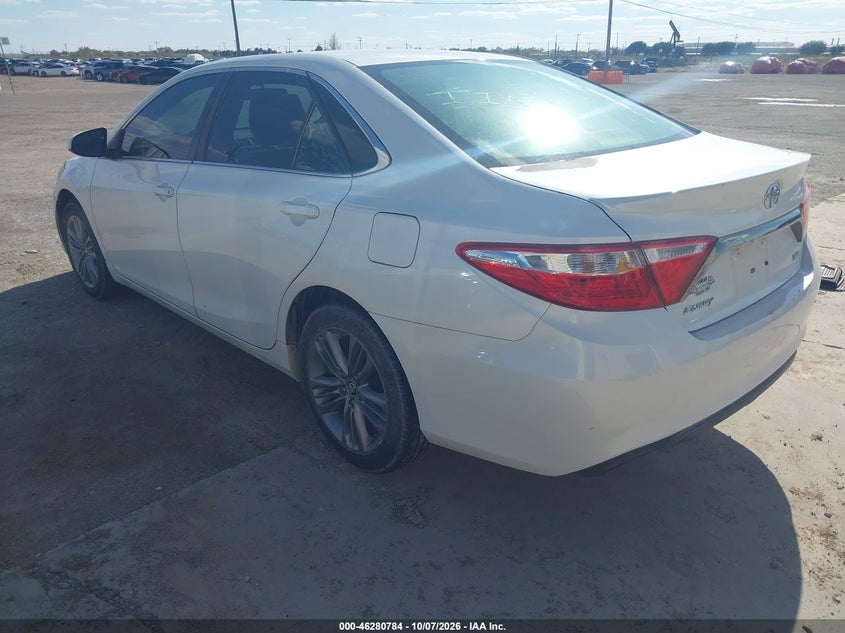 Vin: 4t1bf1fk8gu168280, lot: 46780930, toyota camry se 20163