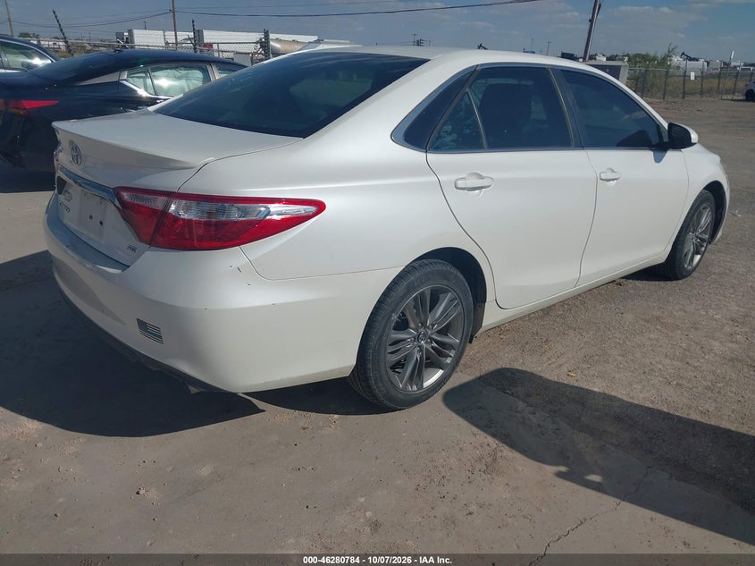 Vin: 4t1bf1fk8gu168280, lot: 46780930, toyota camry se 20164