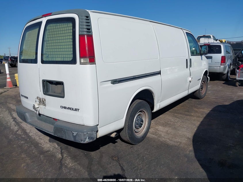 CHEVROLET EXPRESS G2500 1999 VIN 1GCGG25R8X1011815