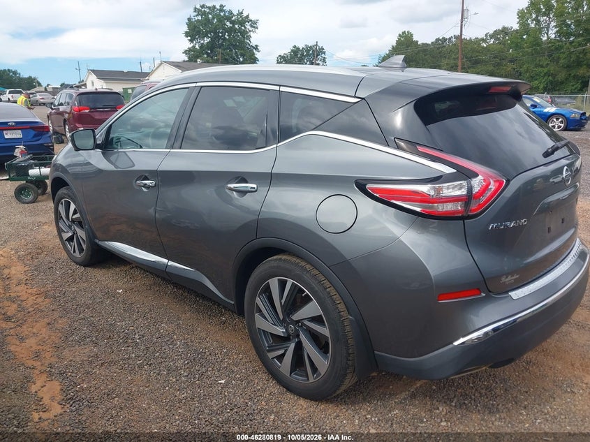 Vin: 5n1az2mg5jn184526, lot: 46780965, nissan murano platinum 20183