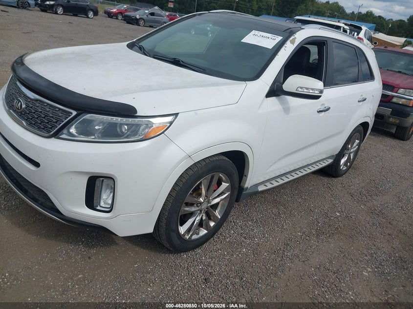 Vin: 5xykw4a74eg471127, lot: 46780996, kia sorento limited v6 20142