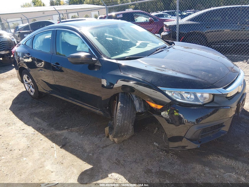 Vin: 19xfc2f5xge224779, lot: 46781071, honda civic lx 20161