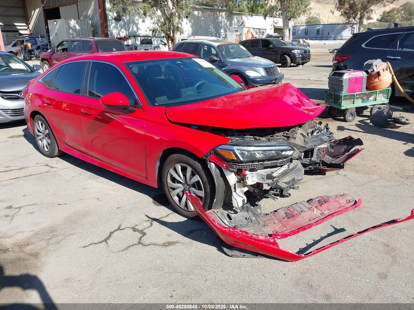 Vin: 2hgfe2f23rh572254, lot: 46781094, honda civic lx 20241