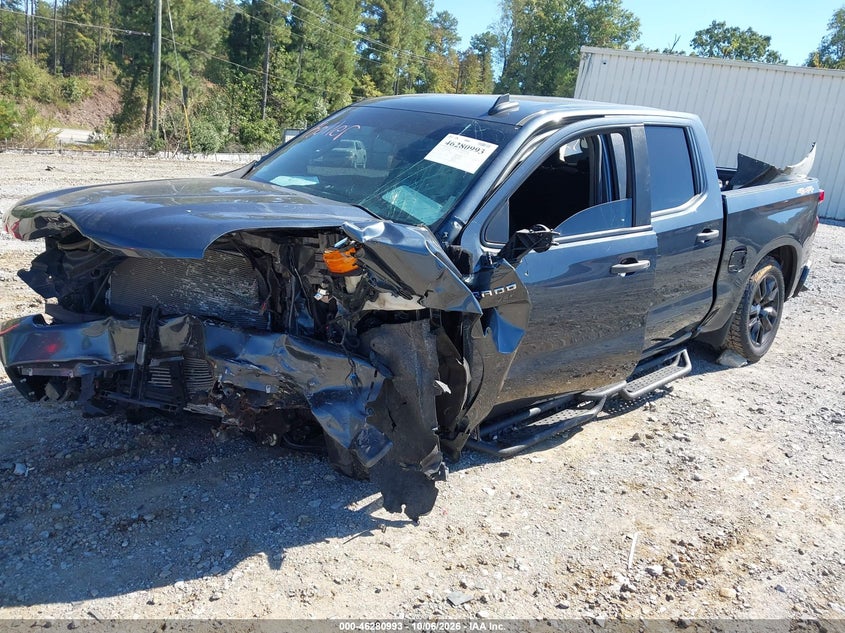 Vin: 1gcpybek9mz264980, lot: 46781139, chevrolet silverado 1500 4wd  short bed custom 20212