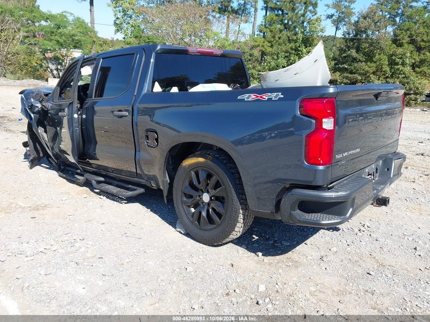 Vin: 1gcpybek9mz264980, lot: 46781139, chevrolet silverado 1500 4wd  short bed custom 20213