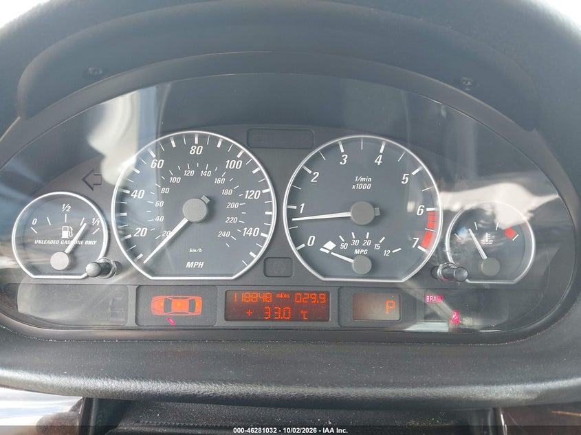 BMW 330CI 2003 VIN WBABS53403JU98565