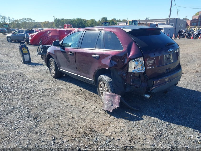 Vin: 2fmdk3gc1bba25144, lot: 46781180, ford edge se 20113