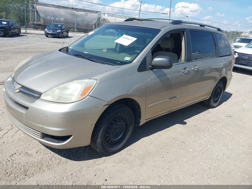 TOYOTA SIENNA 2004 VIN 5TDZA23C04S118252