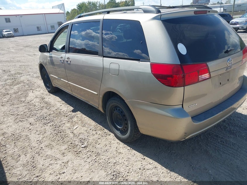 TOYOTA SIENNA 2004 VIN 5TDZA23C04S118252