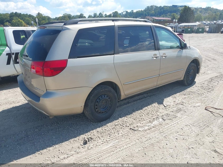 TOYOTA SIENNA 2004 VIN 5TDZA23C04S118252