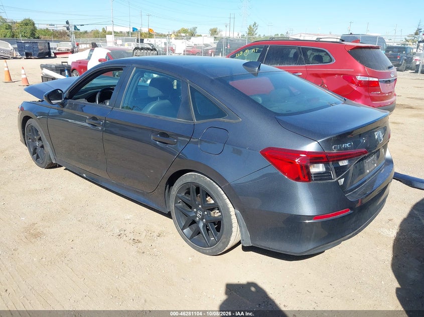 Vin: 2hgfe2f59rh549586, lot: 46781250, honda civic sport 20243