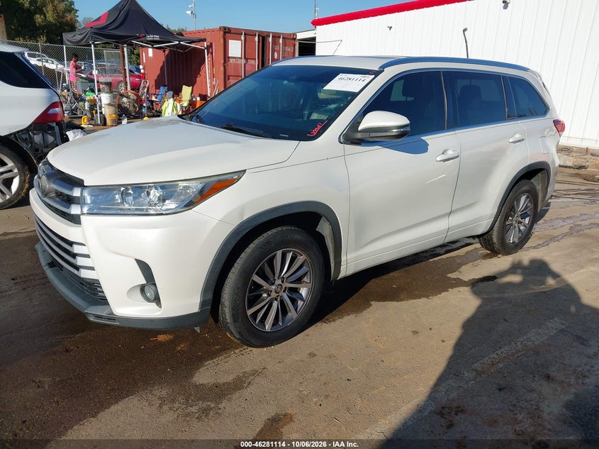 Vin: 5tdkzrfh1js533439, lot: 46781260, toyota highlander xle 20182