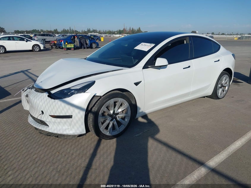 Vin: 5yj3e1ebxpf630344, lot: 46781265, tesla model 3 long range dual motor all-wheel drive 20232