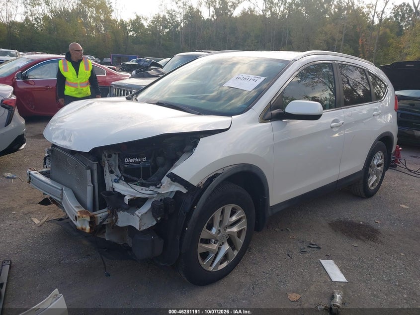 Vin: 5j6rm4h78fl052367, lot: 46781337, honda cr-v ex-l 20152