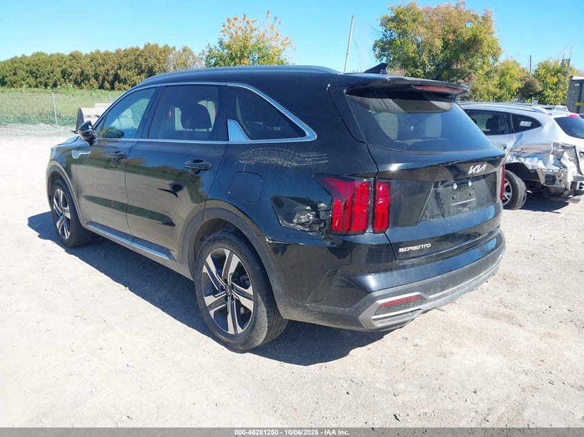 Vin: kndrkdlg4p5205965, lot: 46781396, kia sorento hybrid sx prestige 20233
